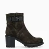 FREE LANCE Paris Boot biker à boucle - Justy 70 - Cuir velours - Camouflage Cheap