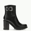 FREE LANCE Paris Boot biker à boucle - Justy 90 - Cuir lisse - Noir Hot