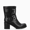 FREE LANCE Paris Boot biker à double boucle - Biker 70 - Cuir lisse - Noir Online