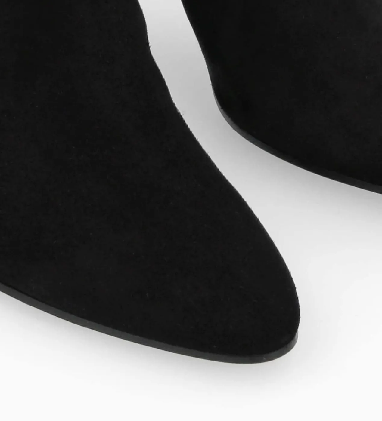 FREE LANCE Paris Botte à talon - Céleste 65 - Cuir velours - Noir Outlet