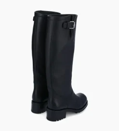 FREE LANCE Paris Botte biker à boucle - Biker 40 - Cuir grainé - Noir Flash Sale
