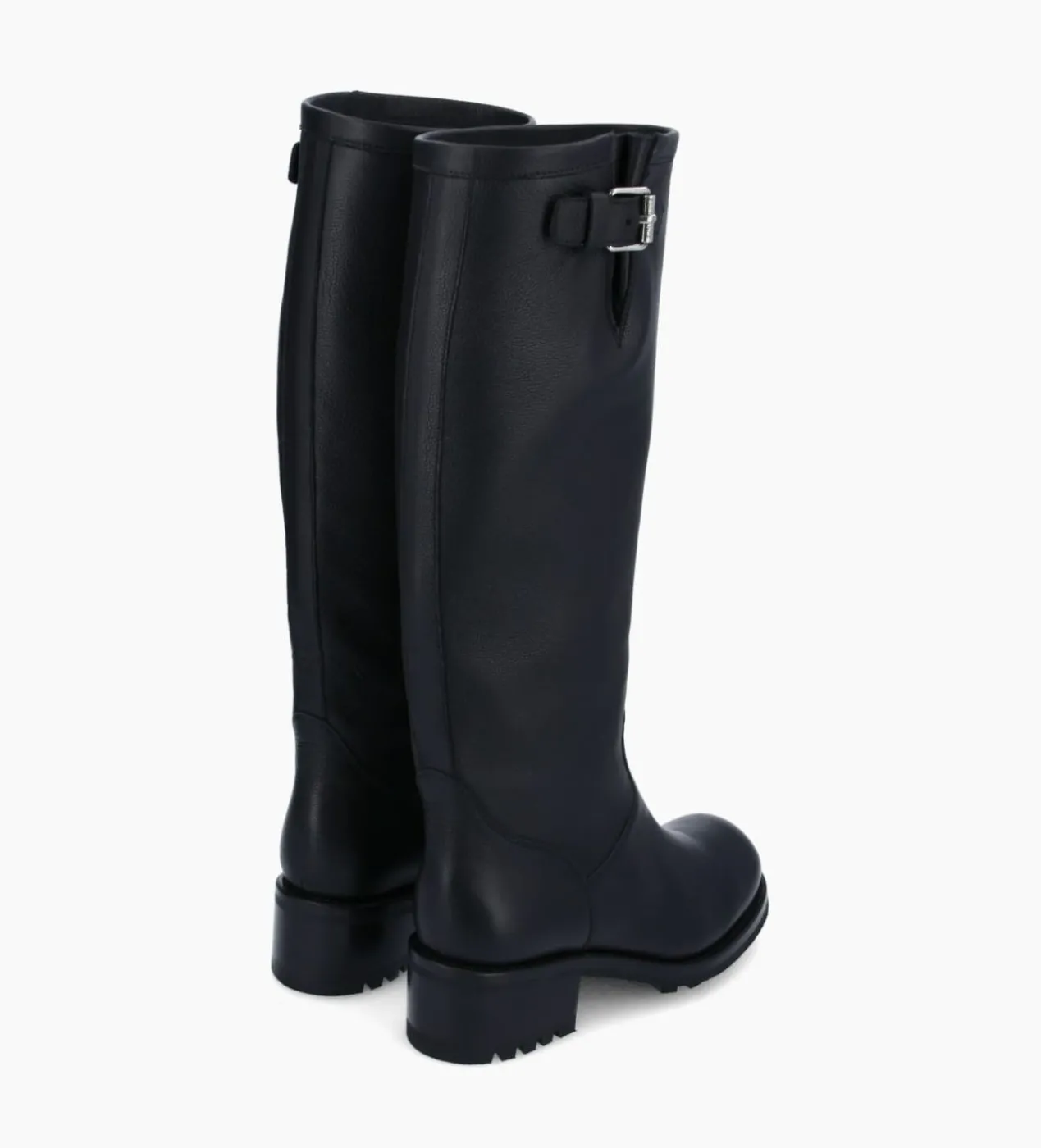 FREE LANCE Paris Botte biker à boucle - Biker 40 - Cuir grainé - Noir Flash Sale