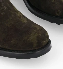 FREE LANCE Paris Botte biker à boucle - Biker 40 - Cuir velours - Camouflage Cheap