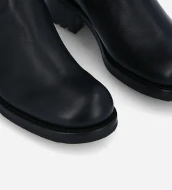 FREE LANCE Paris Botte biker à boucle - Biker 40 - Cuir grainé - Noir Flash Sale