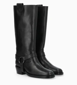 FREE LANCE Paris Botte western avec harnais - Carma 45 - Cuir lisse - Noir Best Sale