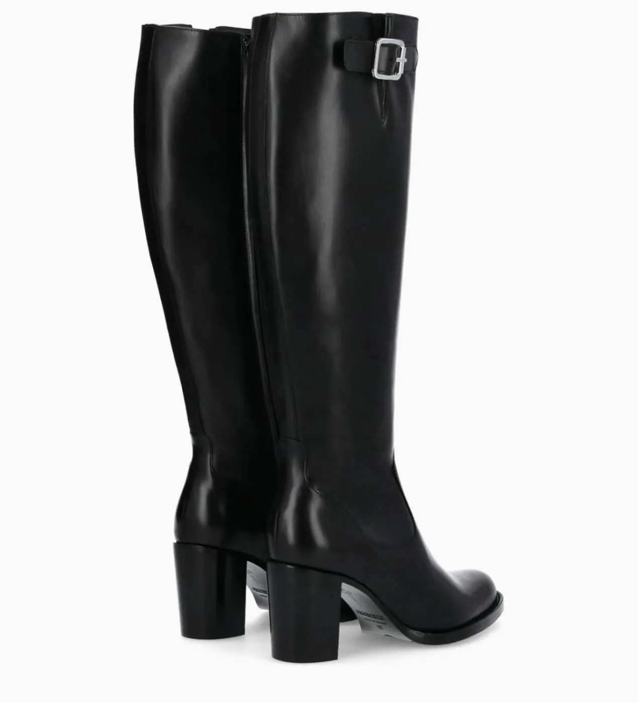 FREE LANCE Paris Botte zippée à talon - Legend 70 - Cuir de veau lisse brillant - Noir Store