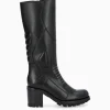 FREE LANCE Paris Botte zippée à talon - Thelma 70 - Cuir lisse - Noir Best