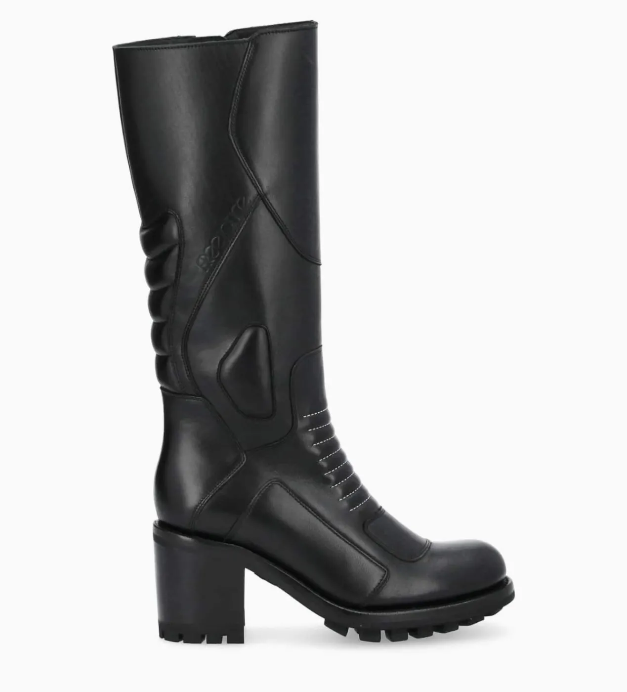 FREE LANCE Paris Botte zippée à talon - Thelma 70 - Cuir lisse - Noir Best