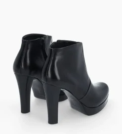 FREE LANCE Paris Bottine à talon à zip - Juke 70 - Cuir lisse - Noir Discount