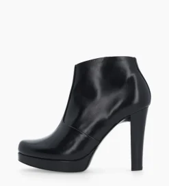 FREE LANCE Paris Bottine à talon à zip - Juke 70 - Cuir lisse - Noir Discount