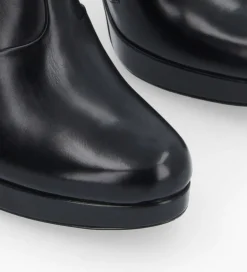 FREE LANCE Paris Bottine à talon à zip - Juke 70 - Cuir lisse - Noir Discount