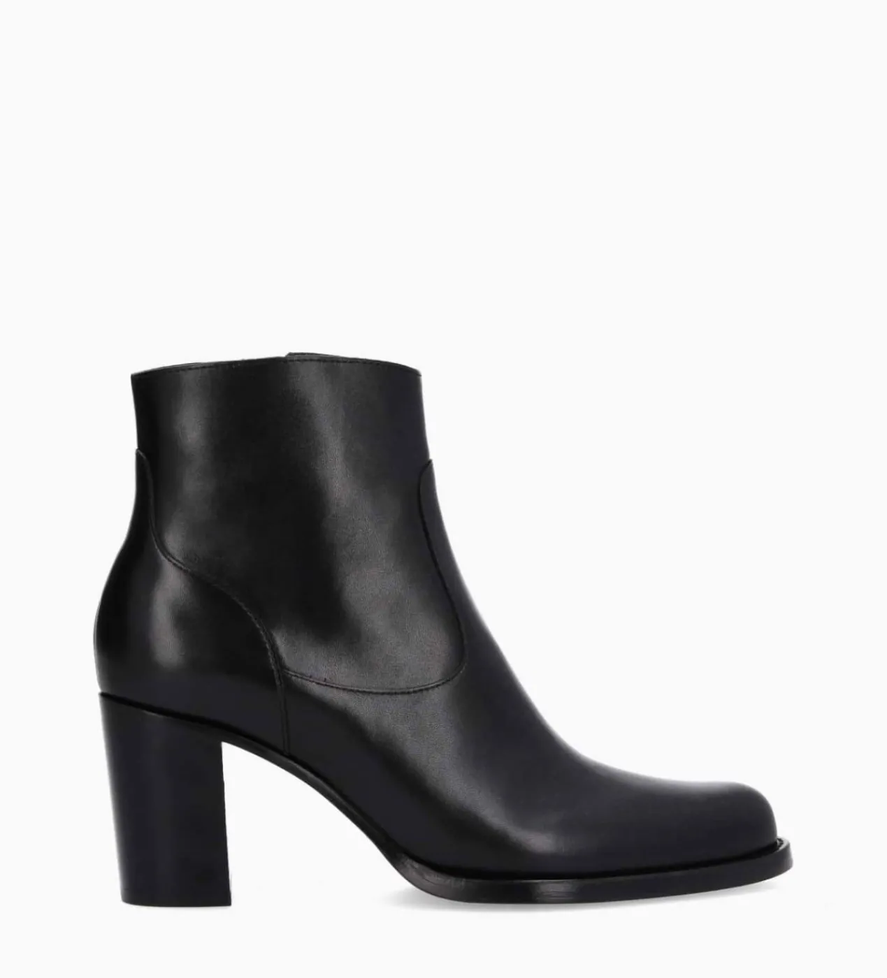FREE LANCE Paris Bottine à talon à zip - Legend 70 - Cuir lisse brillant - Noir Hot