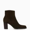 FREE LANCE Paris Bottine à talon à zip - Legend 70 - Cuir velours - Marron foncé Marronfoncé Best Sale