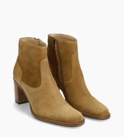 FREE LANCE Paris Bottine à talon à zip - Legend 70 - Cuir velours - Cigare Best Sale