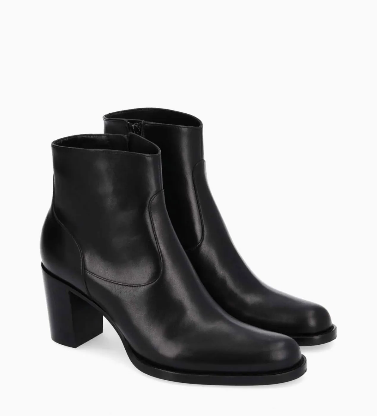 FREE LANCE Paris Bottine à talon à zip - Legend 70 - Cuir lisse brillant - Noir Hot