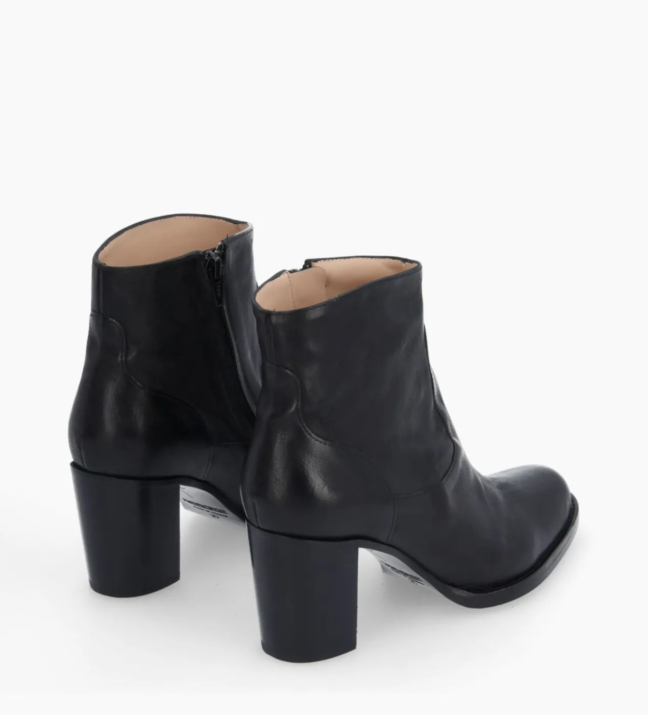 FREE LANCE Paris Bottine à talon à zip - Legend 70 - Cuir grainé - Noir Best Sale