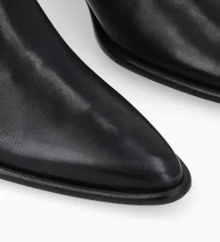 FREE LANCE Paris Bottine à talon à zip - Megan 50 - Cuir lisse - Noir Cheap