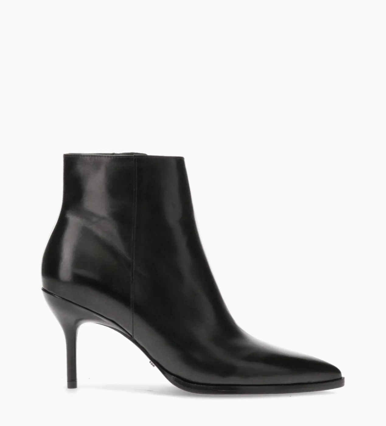 FREE LANCE Paris Bottine à talon aiguille - Jamie 70 - Cuir de veau lisse - Noir Fashion