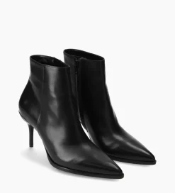 FREE LANCE Paris Bottine à talon aiguille - Jamie 70 - Cuir de veau lisse - Noir Fashion