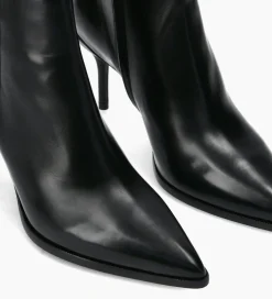 FREE LANCE Paris Bottine à talon aiguille - Jamie 70 - Cuir de veau lisse - Noir Fashion