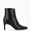 FREE LANCE Paris Bottine à talon aiguille zippée - Stella 65 - Cuir de veau lisse brillant - Noir Store