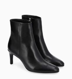 FREE LANCE Paris Bottine à talon aiguille zippée - Stella 65 - Cuir de veau lisse brillant - Noir Store