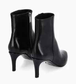 FREE LANCE Paris Bottine à talon aiguille zippée - Stella 65 - Cuir de veau lisse brillant - Noir Store