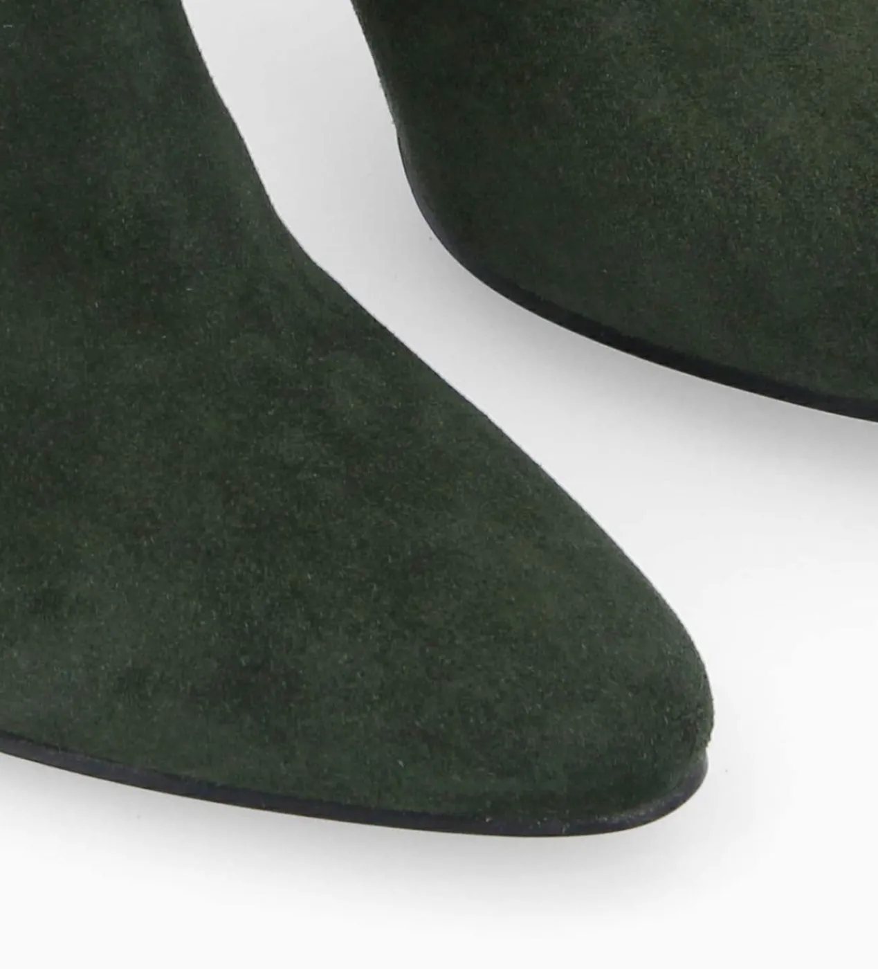FREE LANCE Paris Bottine à talon aiguille zippée - Stella 65 - Cuir velours - Militaire Clearance