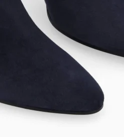 FREE LANCE Paris Bottine à talon aiguille zippée - Stella 65 - Cuir velours - Marine Best
