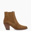 FREE LANCE Paris Bottine chelsea à talon - Jane 70 - Cuir velours - Sienna Discount