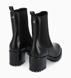 FREE LANCE Paris Bottine chelsea à talon - Jade 45 - Cuir de veau lisse brillant - Noir Best
