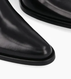 FREE LANCE Paris Bottine chelsea à talon - Jane 70 - Cuir de veau lisse - Noir Fashion