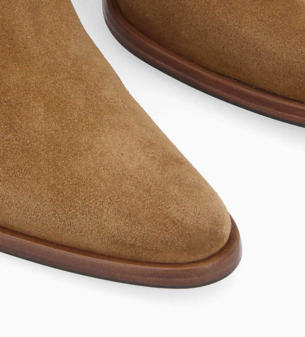 FREE LANCE Paris Bottine chelsea à talon - Jane 70 - Cuir velours - Sienna Discount