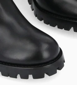 FREE LANCE Paris Bottine chelsea à talon - Jade 45 - Cuir de veau lisse brillant - Noir Best