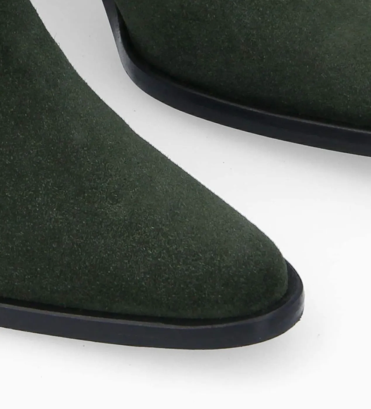 FREE LANCE Paris Bottine chelsea à talon - Jane 70 - Cuir velours - Militaire Hot