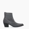 FREE LANCE Paris Bottine western chelsea - Sibelle 50 - Cuir velours - Stone Sale