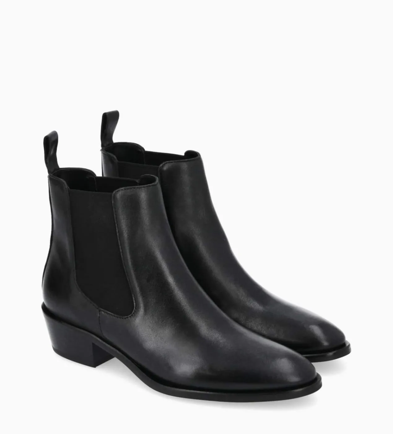 FREE LANCE Paris Bottine western chelsea - Kim 40 - Cuir lisse - Noir Shop