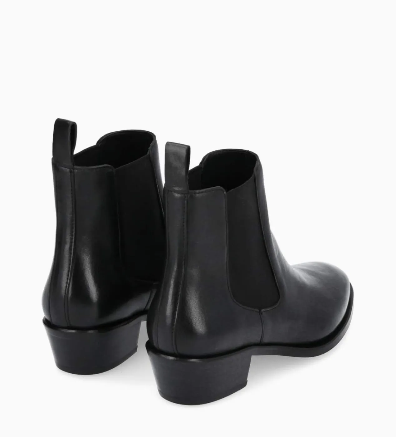FREE LANCE Paris Bottine western chelsea - Kim 40 - Cuir lisse - Noir Shop