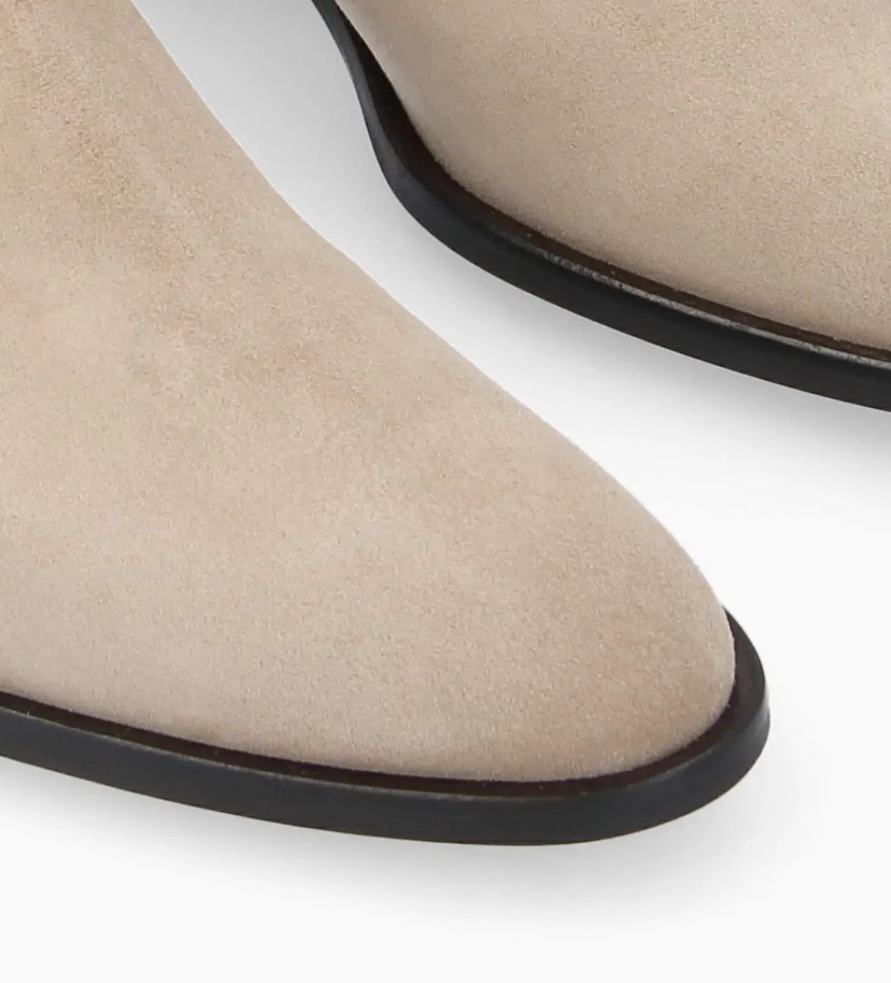 FREE LANCE Paris Bottine western chelsea - Kim 40 - Cuir velours - Taupe Cheap