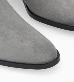 FREE LANCE Paris Bottine western chelsea - Kim 40 - Cuir velours - Graphite Sale