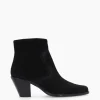 FREE LANCE Paris Bottine western zippée - Jane 7 - Cuir velours - Noir Outlet