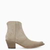 FREE LANCE Paris Bottine western zippée à talon - Sadie 50 - Cuir velours - Grège Cheap