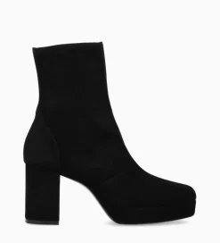 FREE LANCE Paris Bottine zippée à talon - Carlotta 70 - Cuir velours - Noir Online