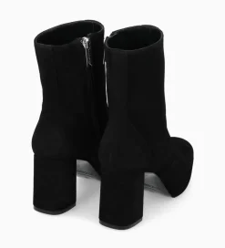 FREE LANCE Paris Bottine zippée à talon - Carlotta 70 - Cuir velours - Noir Online