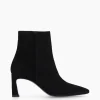 FREE LANCE Paris Bottine zippée à talon - Cathleen 65 - Cuir velours - Noir Best