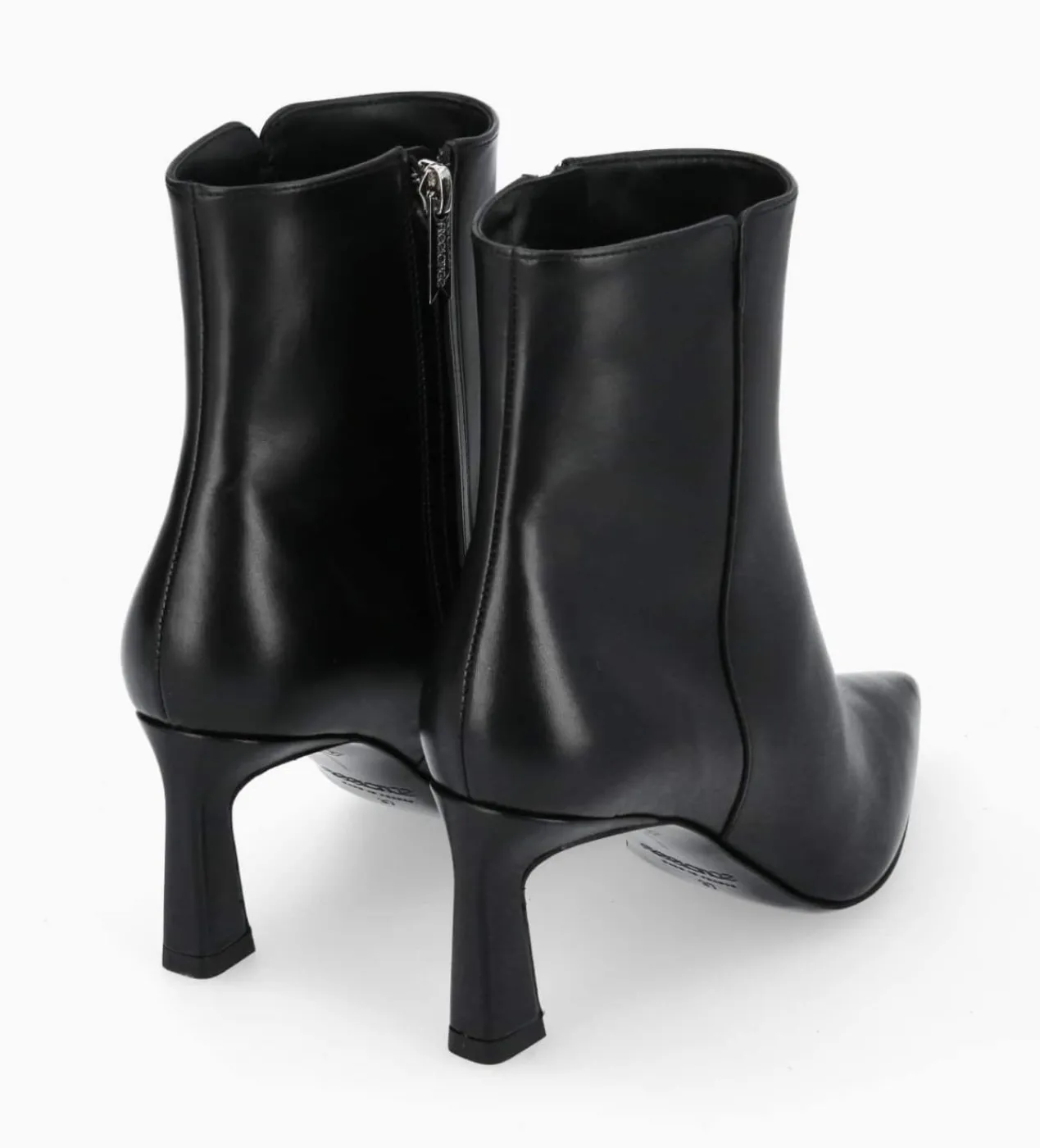 FREE LANCE Paris Bottine zippée à talon - Cathleen 65 - Cuir de veau lisse brillant - Noir Flash Sale
