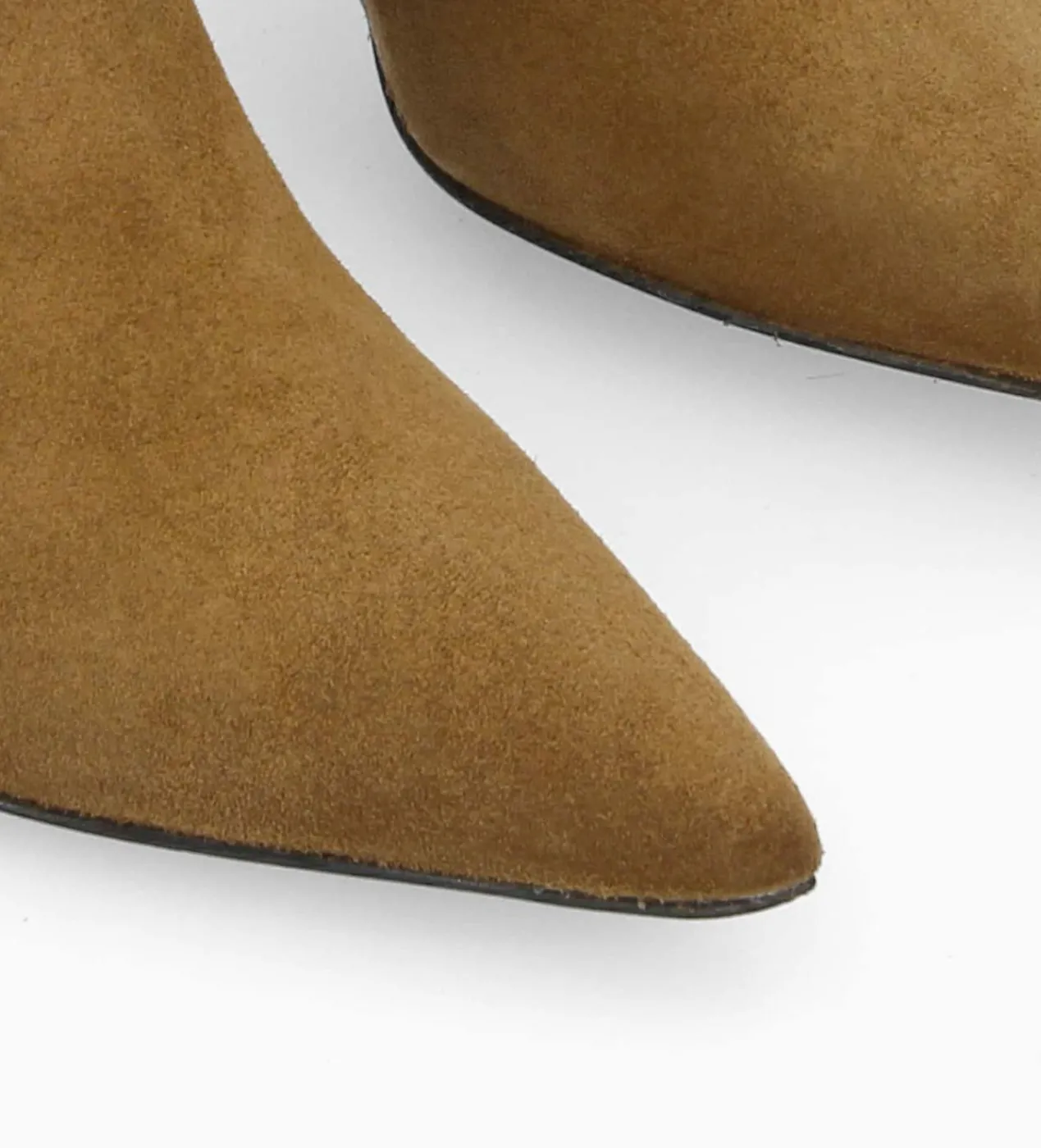 FREE LANCE Paris Bottine zippée à talon - Cathleen 65 - Cuir velours - Sienna Sale
