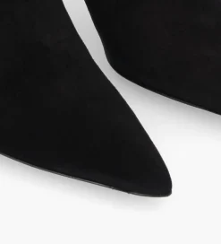 FREE LANCE Paris Bottine zippée à talon - Cathleen 65 - Cuir velours - Noir Best