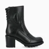 FREE LANCE Paris Bottine zippée à talon - Louise 70 - Cuir lisse - Noir Fashion