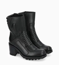 FREE LANCE Paris Bottine zippée à talon - Louise 70 - Cuir lisse - Noir Fashion
